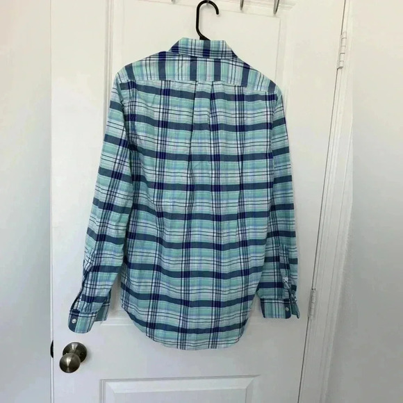 NWT Men’s Small Long Sleeve Button Down Shirt Ralph Lauren Blue Checkered Shirt - Picture 10 of 10